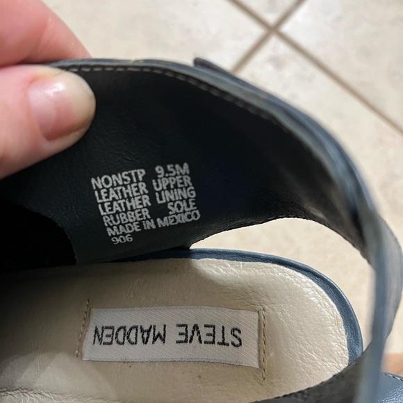 Steve Madden Women's NONSTP, Blue Leather, 9.5 M US - Picture 6 of 9